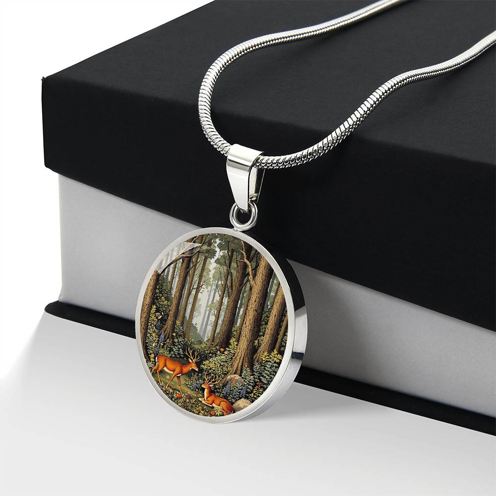 Woodland Deer Pendant Necklace