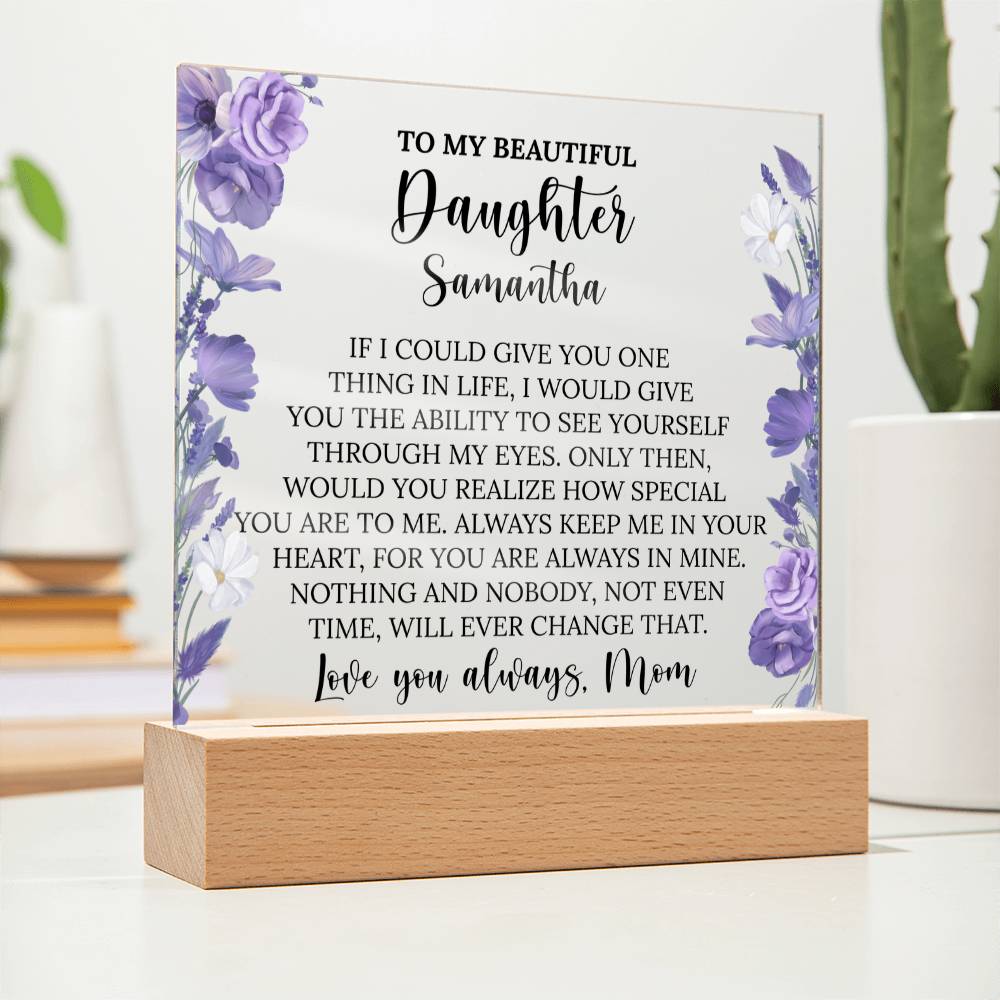 Personalized Daughter Acrylic Plaque