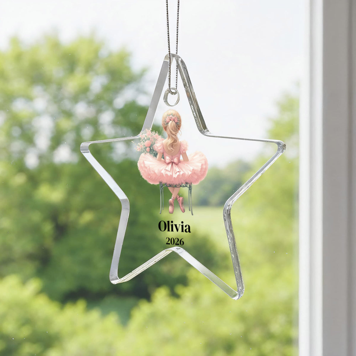 Ballerina Dance Recital Christmas Star Ornament