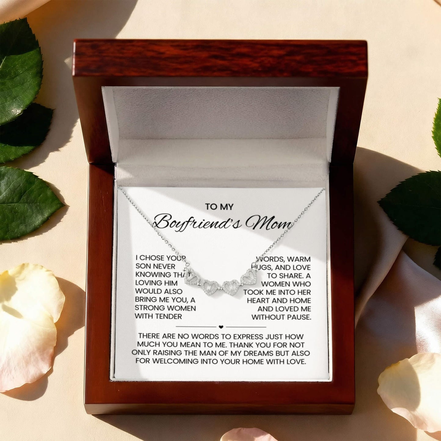 Boyfriends Mom Clover Heart Convertible Necklace