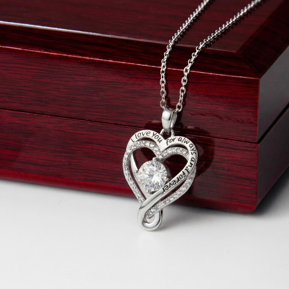 Wife 1st Anniversary Love You Always Heart Necklace