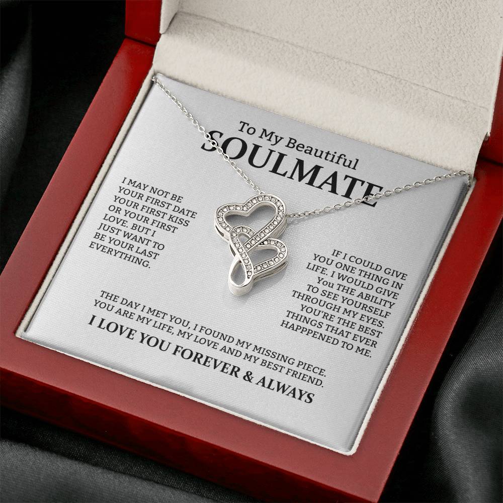 Soulmate Heart to Heart Necklace Gift
