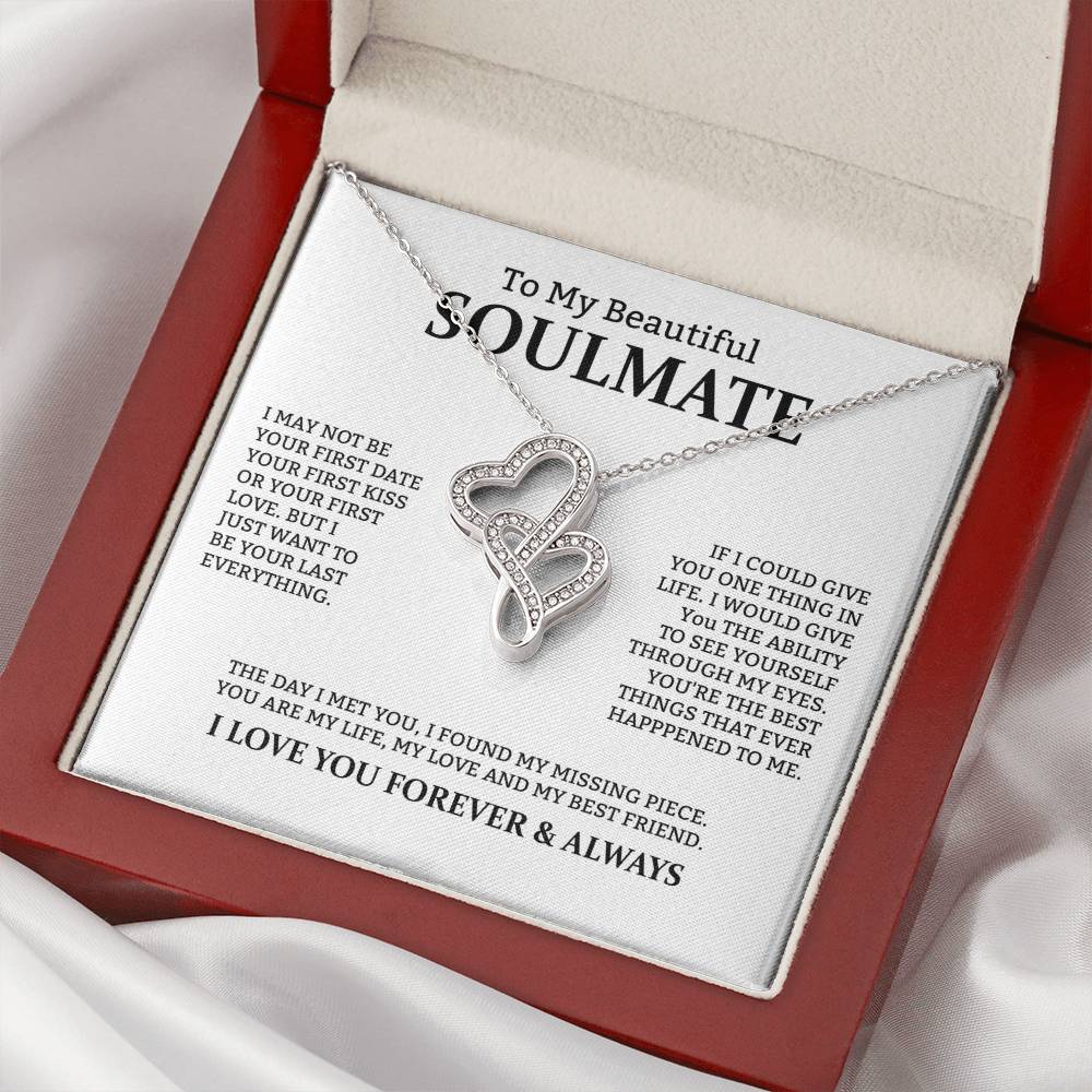 Soulmate Heart to Heart Necklace Gift