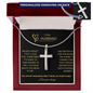 Husband Cross Necklace