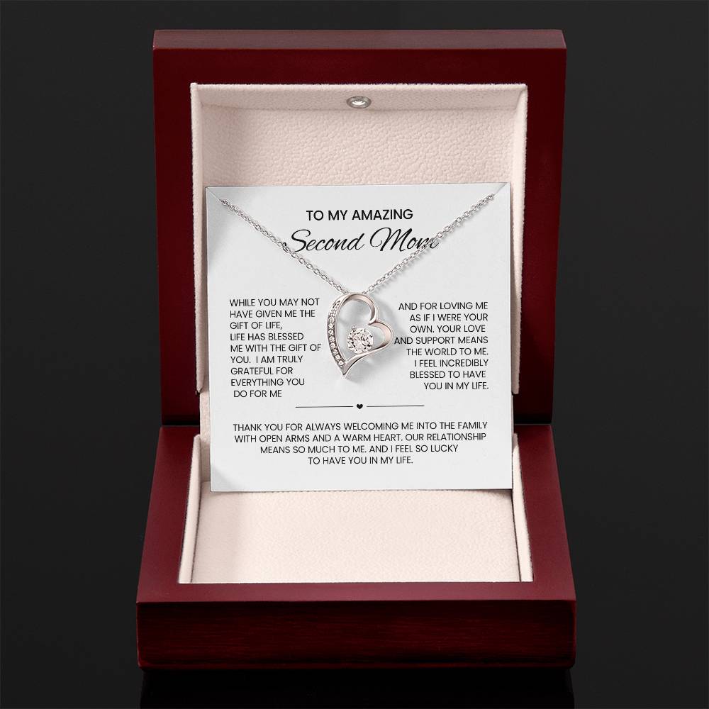 Unbiological Mom heart Necklace