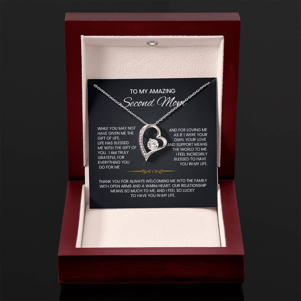 Unbiological Mom heart Necklace