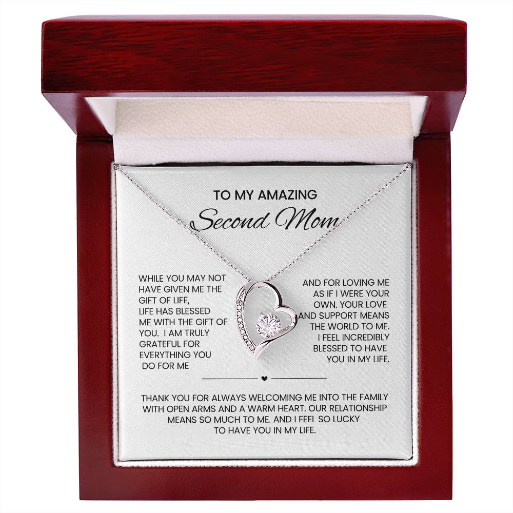 Unbiological Mom heart Necklace