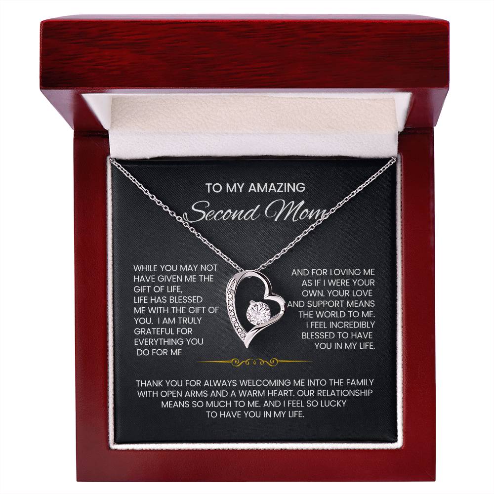 Unbiological Mom heart Necklace