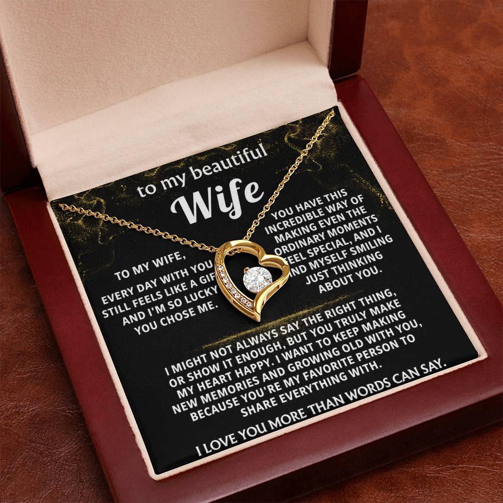 To My Wife, You make my heart happy.