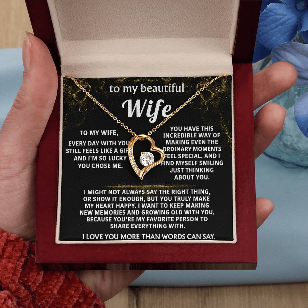 To My Wife, You make my heart happy.