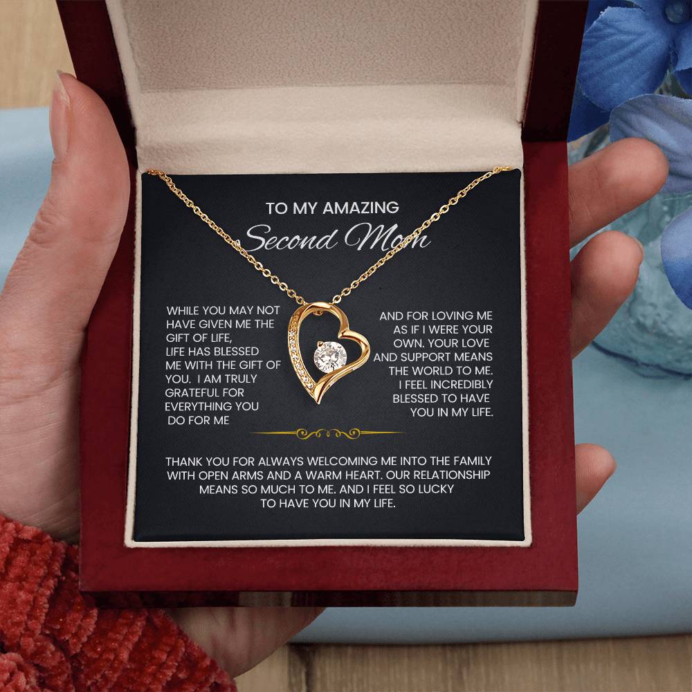 Unbiological Mom heart Necklace