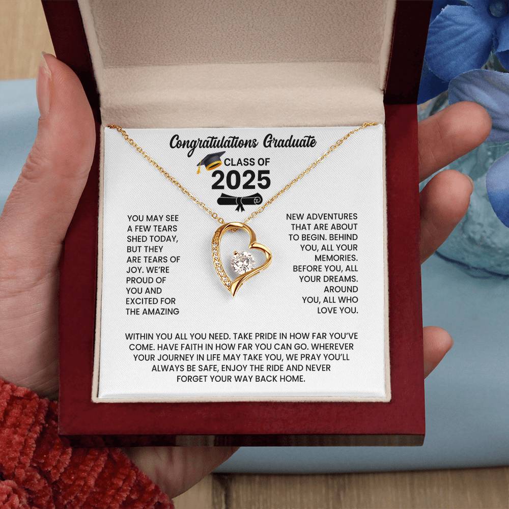 Class of 2026 Graduation Necklace Gift - Heart