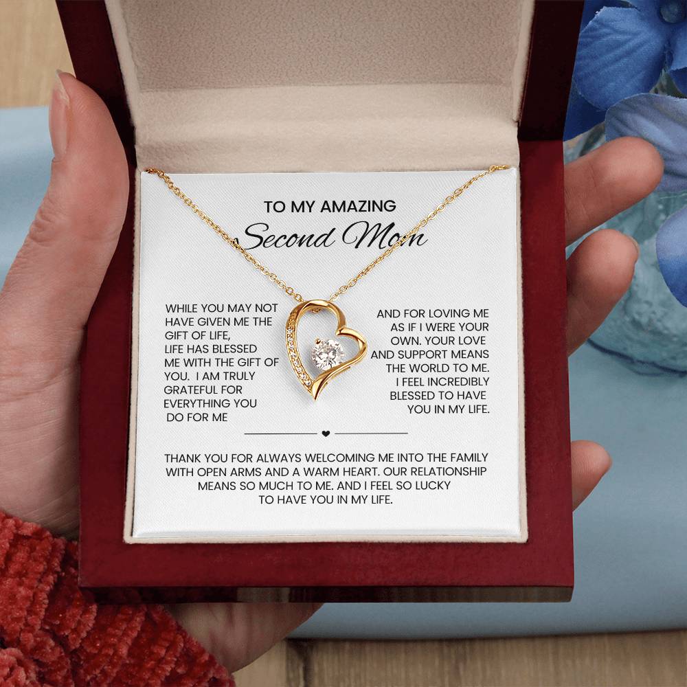 Unbiological Mom heart Necklace