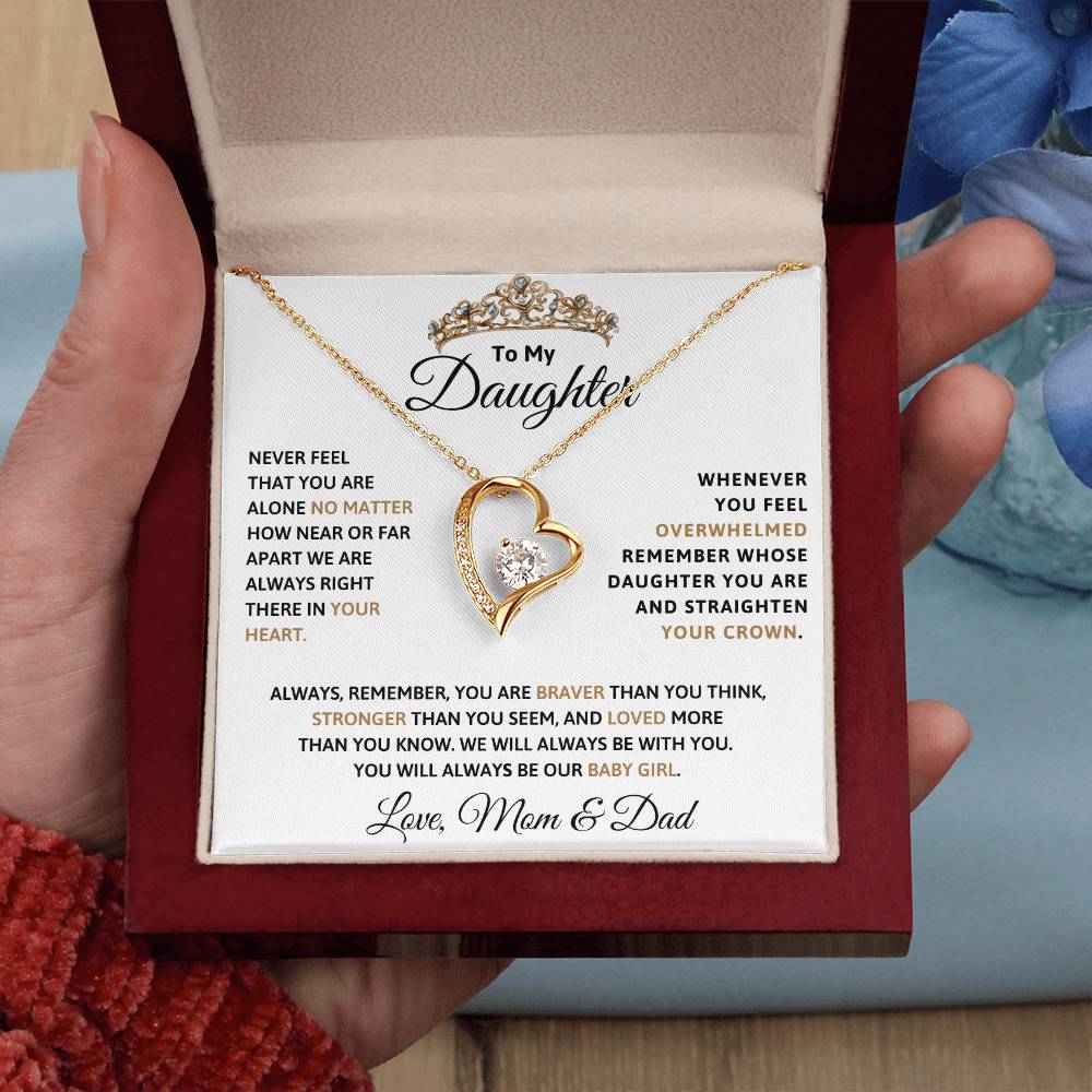 To Our Daughter Forever Love Necklace