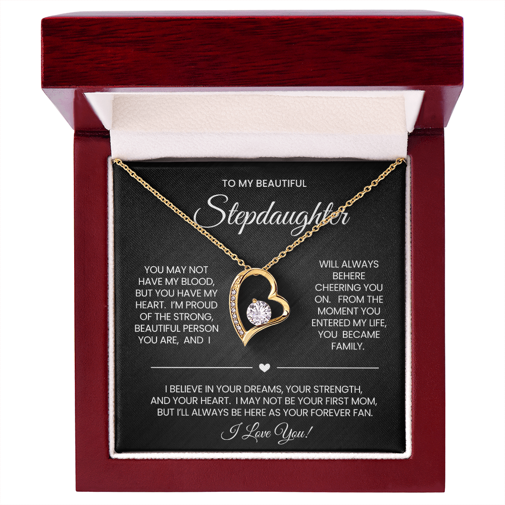 To My Stepdaughter Necklace Gift