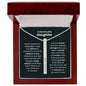 Daughter Vertical Bar Engraved Necklace