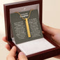 Daughter Vertical Bar Engraved Necklace