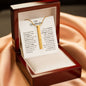 Granddaughter Engraved Vertical Stick Necklace