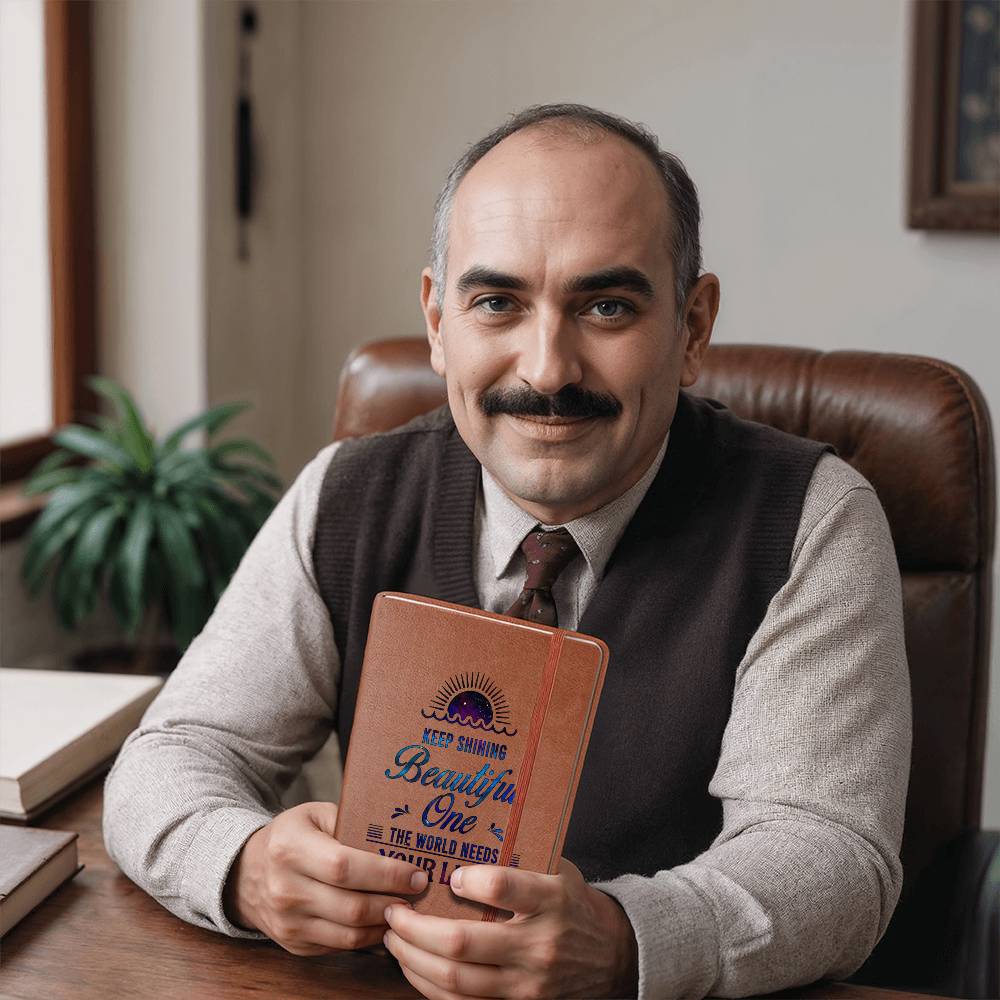Dear Daughter Keep shining Leather Journal