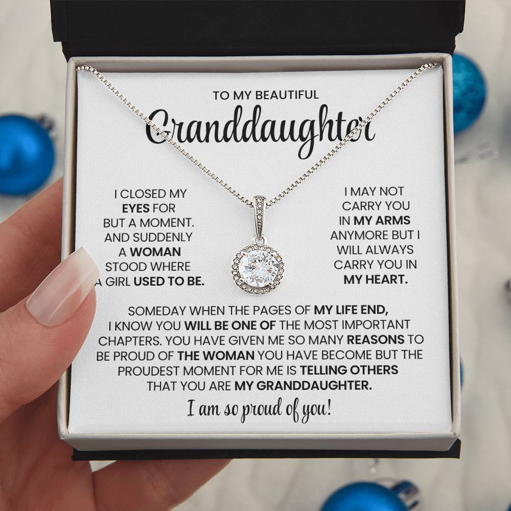 To My Granddaughter Hope Necklace