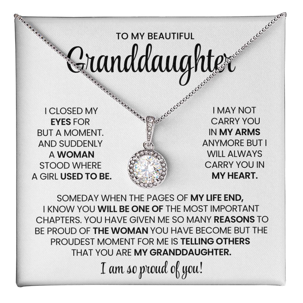 To My Granddaughter Hope Necklace