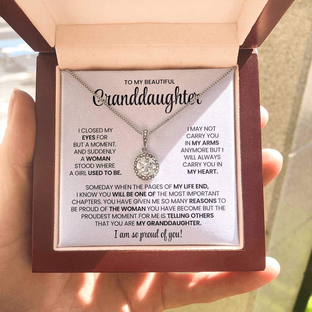 To My Granddaughter Hope Necklace