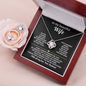 To My Beautiful Wife Love Knot Necklace & Earring Gift Set