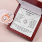 To My Wife Love Knot Necklace & Earring Gift Set