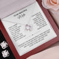 To My Wife Love Knot Necklace & Earring Gift Set