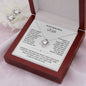 To My Wife Love Knot Necklace & Earring Gift Set