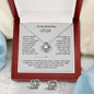 To My Wife Love Knot Necklace & Earring Gift Set