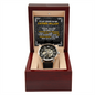 To My Future Father in Law Openwork Mechanical Watch