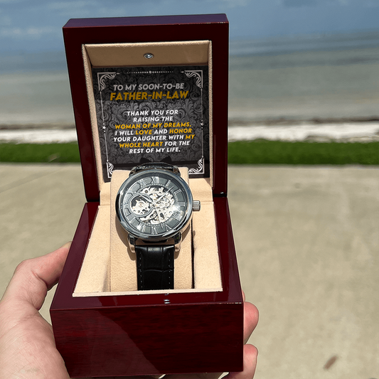To My Future Father in Law Openwork Mechanical Watch
