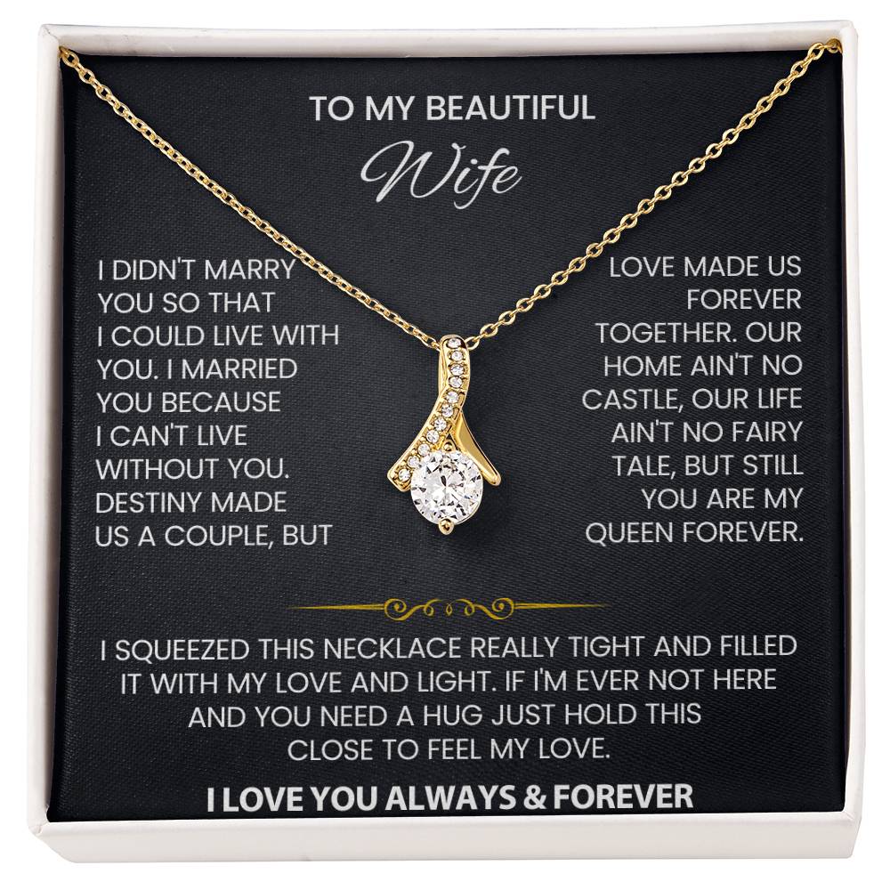 Wife Law Petite Ribbon Necklace