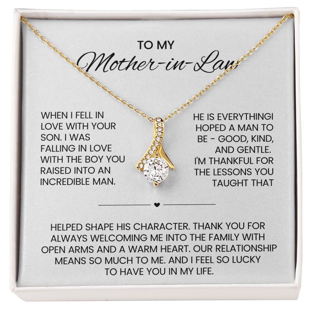 Mother in Law Petite Ribbon Necklace