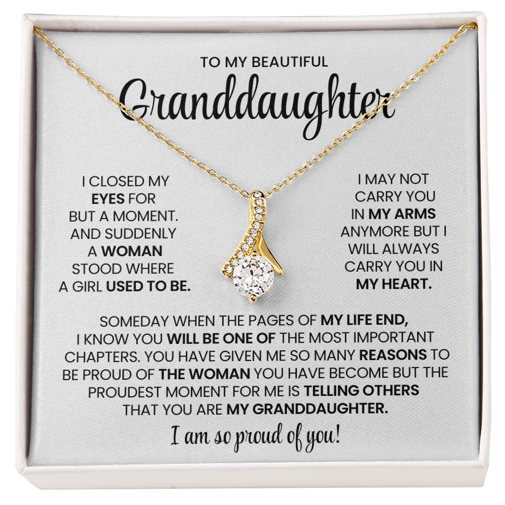 Granddaughter Alluring Beauty Necklace Gift