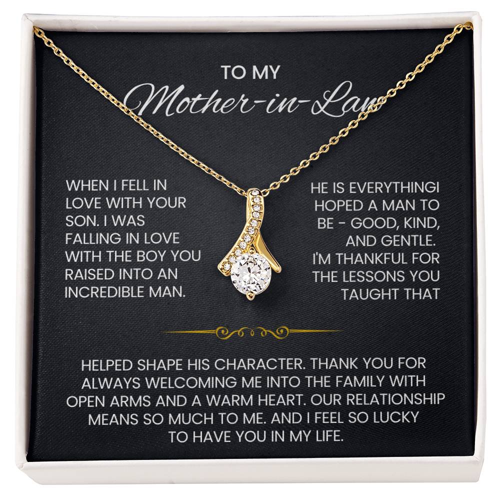 Mother in Law Petite Ribbon Necklace