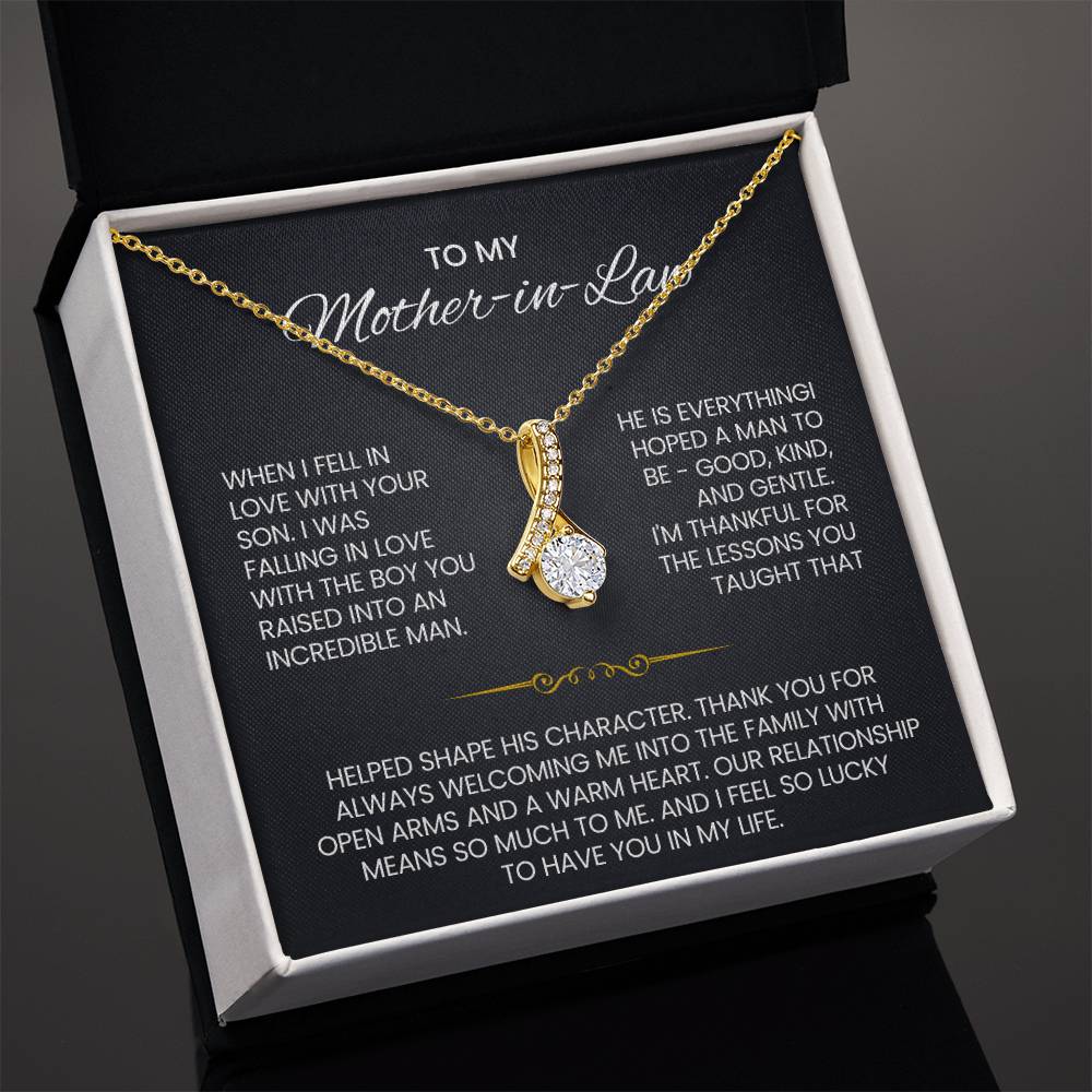 Mother in Law Petite Ribbon Necklace