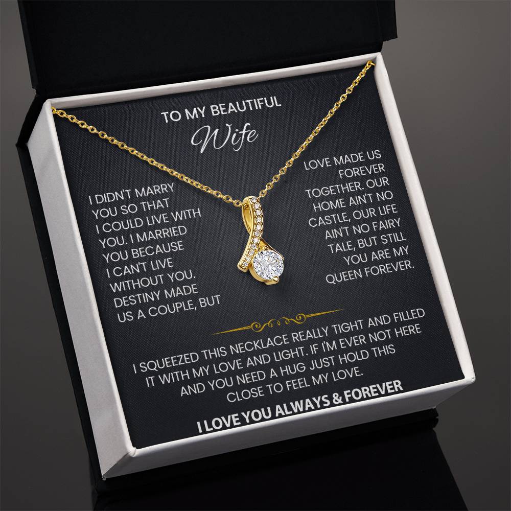 Wife Law Petite Ribbon Necklace