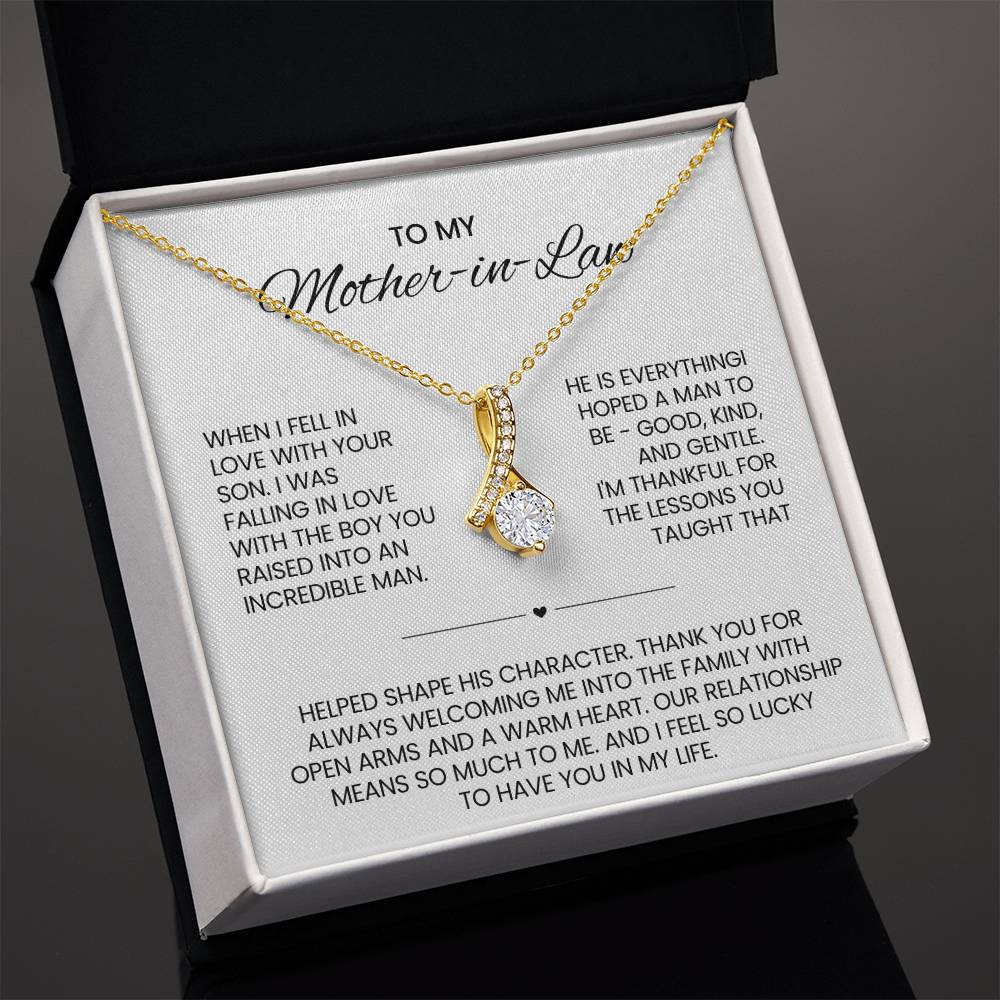 Mother in Law Petite Ribbon Necklace