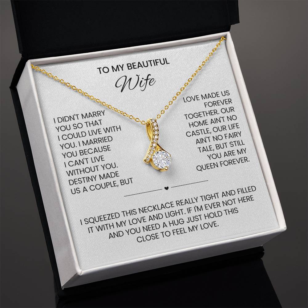 Wife Law Petite Ribbon Necklace