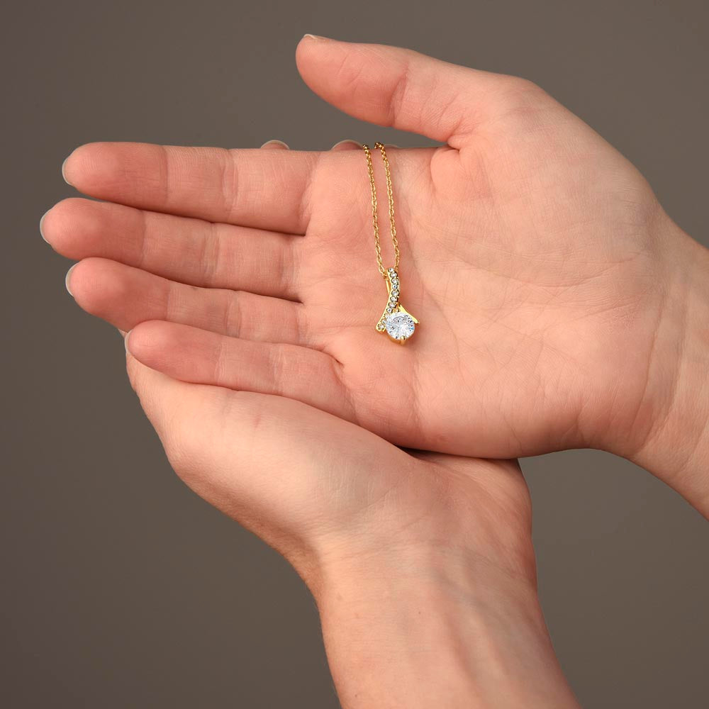 Mother in Law Petite Ribbon Necklace