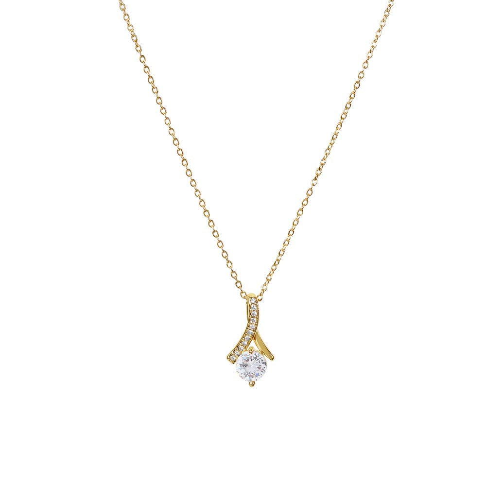 Mother in Law Petite Ribbon Necklace