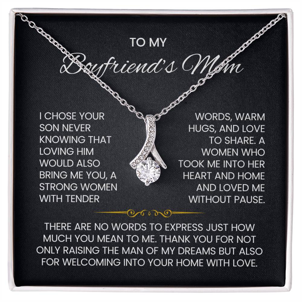 Boyfriend's Mom Petite Ribbon Necklace