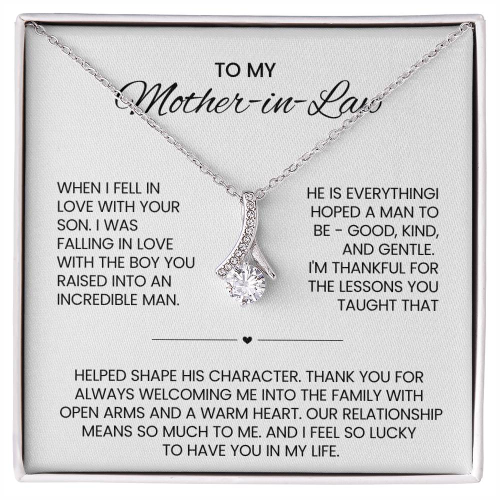 Mother in Law Petite Ribbon Necklace