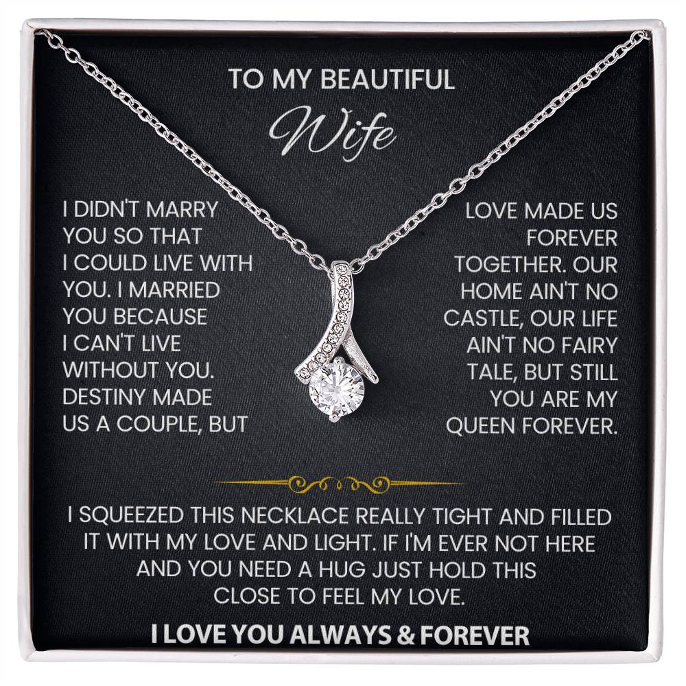 Wife Law Petite Ribbon Necklace