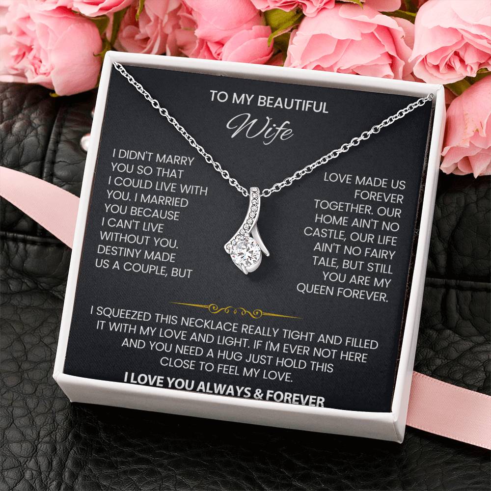 Wife Law Petite Ribbon Necklace