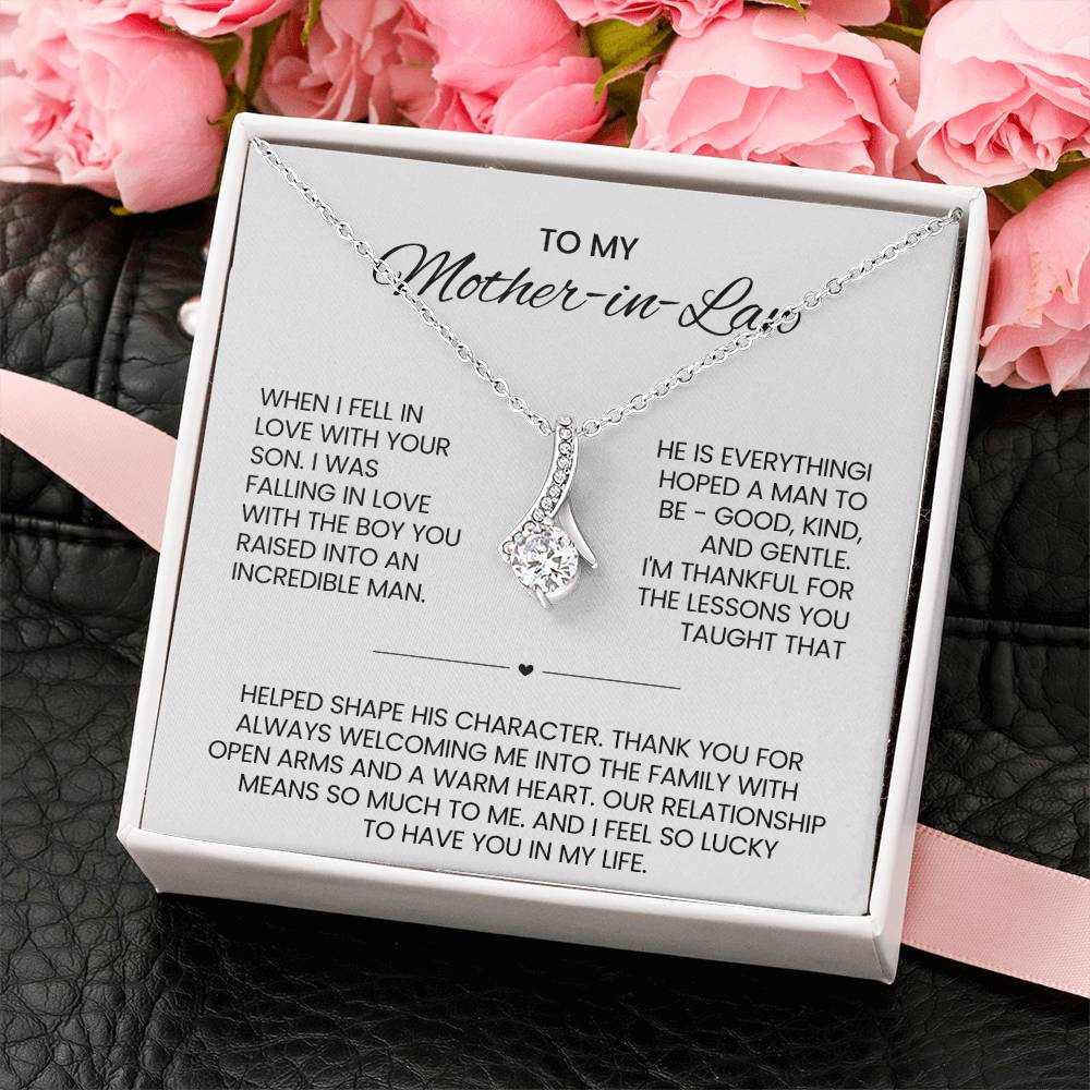 Mother in Law Petite Ribbon Necklace