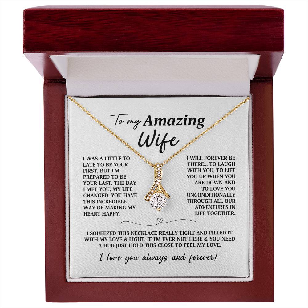 To My Wife Alluring Beauty Necklace