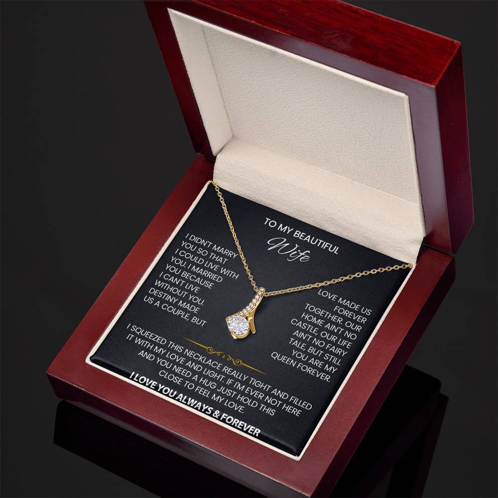 Wife Law Petite Ribbon Necklace